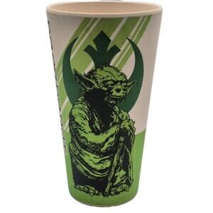 Vandor Star Wars YODA 24oz Bamboo Tumbler 8" Green White